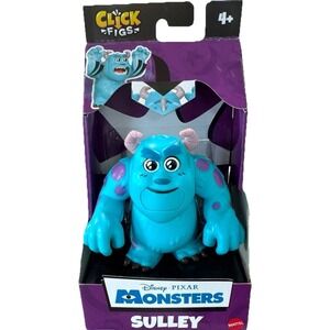 Disney Pixar Click Figs Sulley Monsters Inc Action Click Change Poses Figure NEW